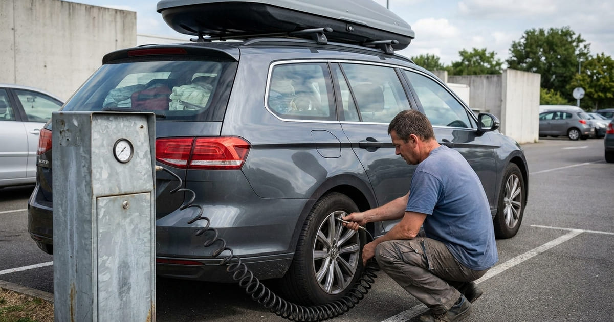 Voiture chargée pour les vacances : quelle pression pour vos pneus ?